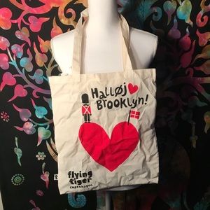 flying tiger heart tote bag